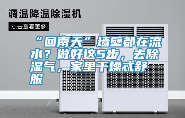 “回南天”墙壁都在流水？做好这5步，去除湿气，家里干燥忒舒服