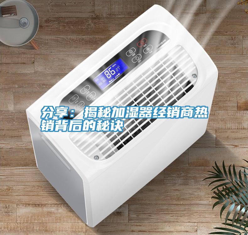 分享：揭秘加湿器经销商热销背后的秘诀