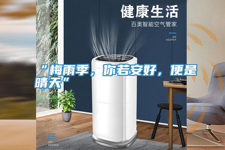 “梅雨季，你若安好，便是晴天”