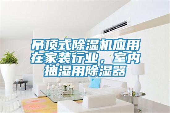 吊顶式辣椒视频APP下载并安装应用在家装行业，室内抽湿用除湿器