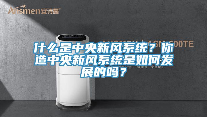什么是中央新风系统？你造中央新风系统是如何发展的吗？