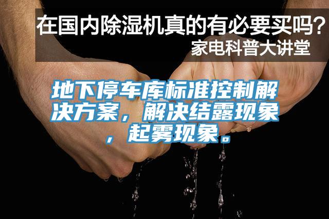 地下停车库标准控制解决方案，解决结露现象，起雾现象。