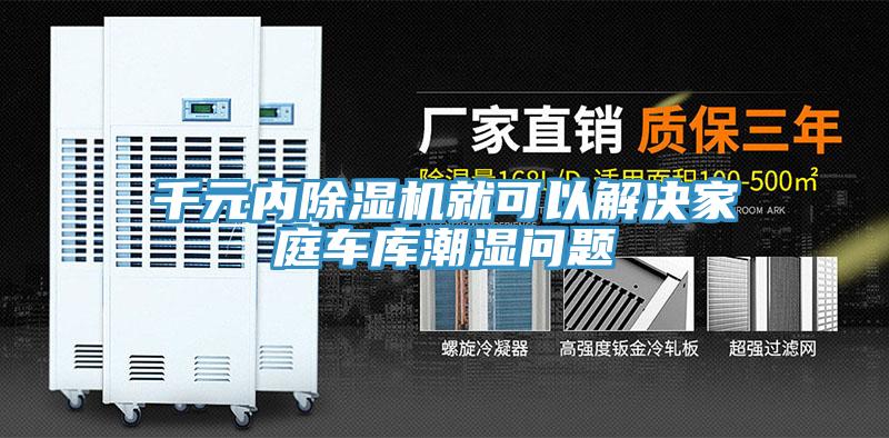 千元内辣椒视频APP下载并安装就可以解决家庭车库潮湿问题