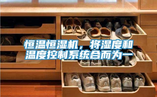 恒温恒湿机，将湿度和温度控制系统合而为一