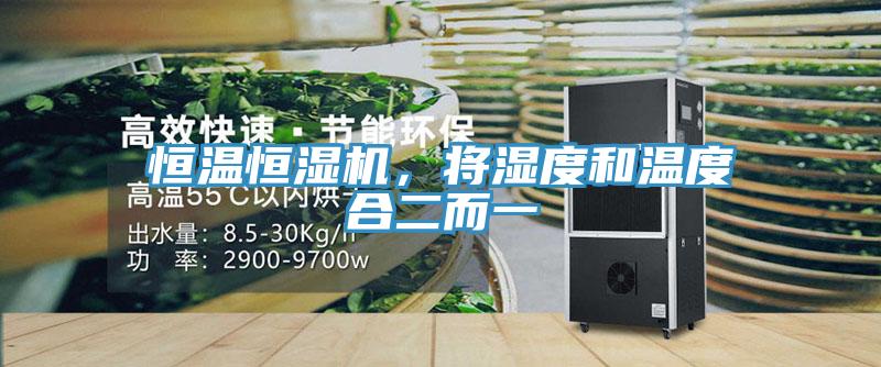 恒温恒湿机，将湿度和温度合二而一