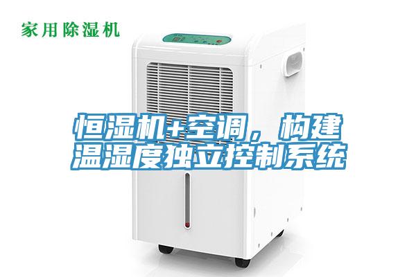 恒湿机+空调，构建温湿度独立控制系统