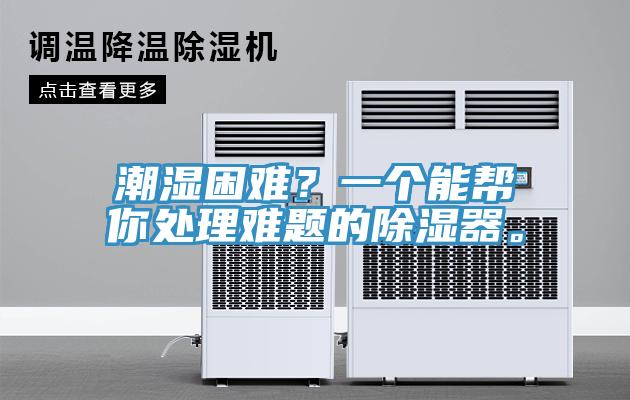 潮湿困难？一个能帮你处理难题的除湿器。