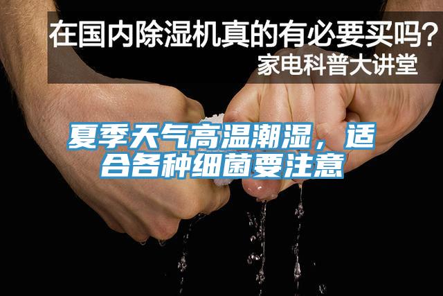 夏季天气高温潮湿，适合各种细菌要注意