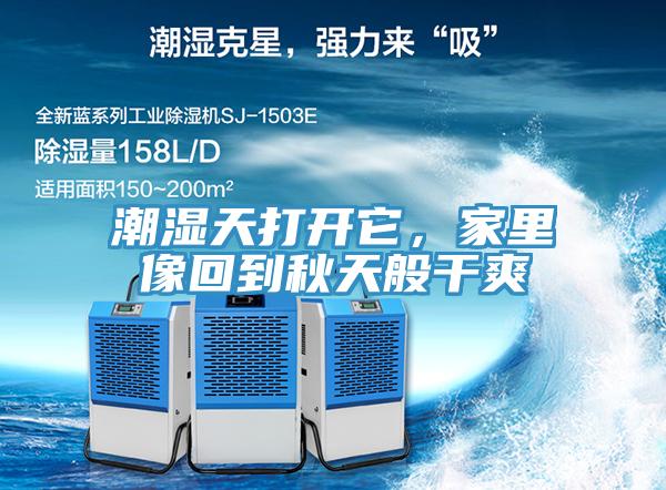 潮湿天打开它，家里像回到秋天般干爽