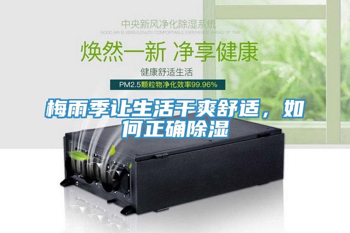 梅雨季让生活干爽舒适，如何正确除湿