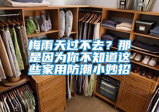 梅雨天过不去？那是因为你不知道这些家用防潮小妙招