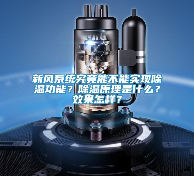 新风系统究竟能不能实现除湿功能？除湿原理是什么？效果怎样？