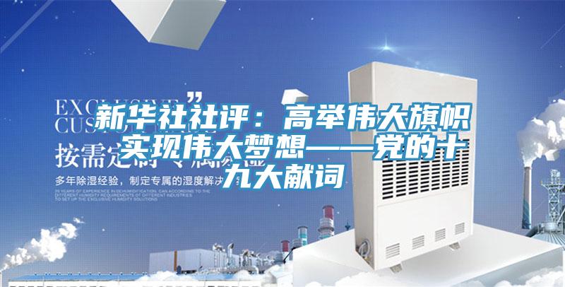 新华社社评：高举伟大旗帜 实现伟大梦想——党的十九大献词