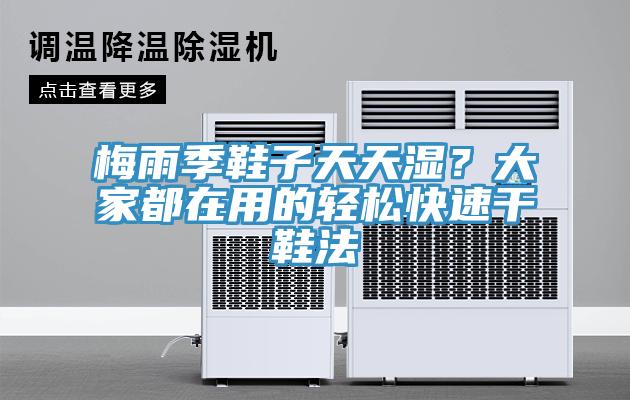 梅雨季鞋子天天湿？大家都在用的轻松快速干鞋法