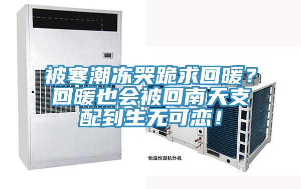 被寒潮冻哭跪求回暖？回暖也会被回南天支配到生无可恋！