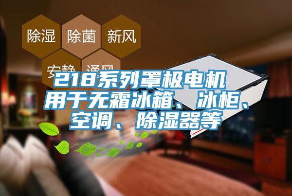 218系列罩极电机 用于无霜冰箱、冰柜、空调、除湿器等