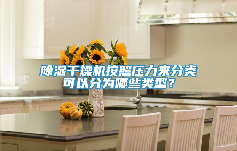 除湿干燥机按照压力来分类可以分为哪些类型？