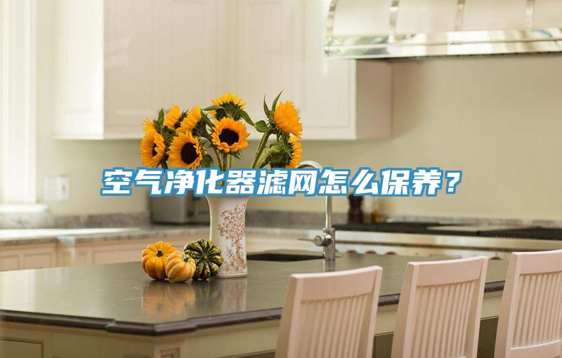 空气净化器滤网怎么保养？