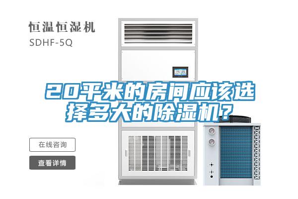 20平米的房间应该选择多大的辣椒视频APP下载并安装？