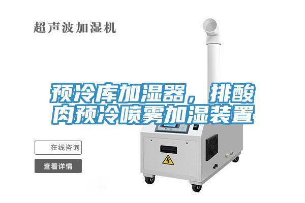 预冷库加湿器，排酸肉预冷喷雾加湿装置