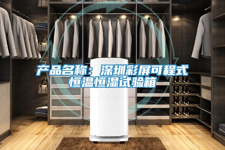 产品名称：深圳彩屏可程式恒温恒湿试验箱