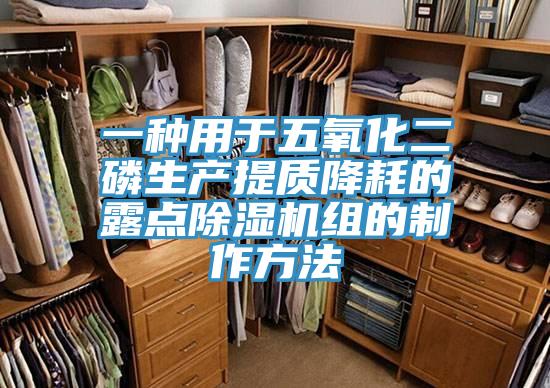 一种用于五氧化二磷生产提质降耗的露点辣椒视频APP下载并安装组的制作方法
