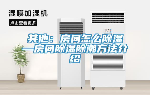 其他：房间怎么除湿—房间除湿除潮方法介绍