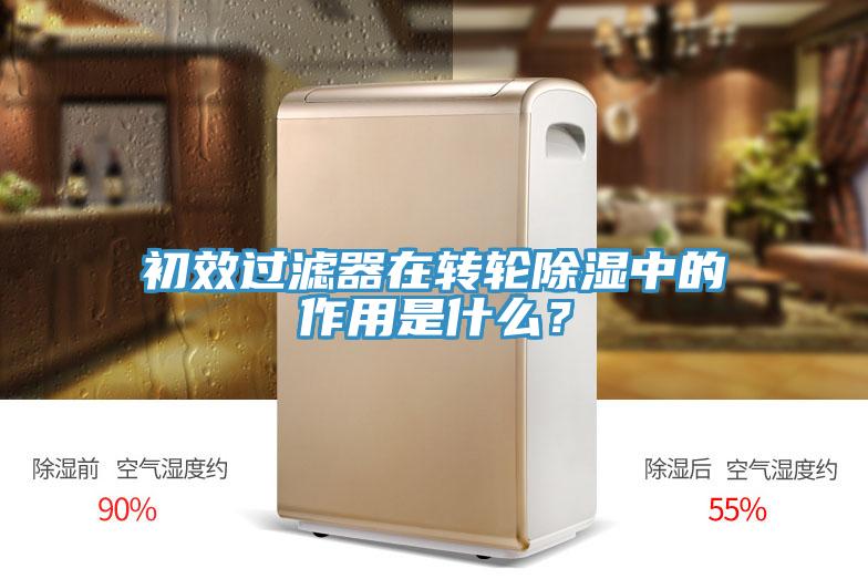 初效过滤器在转轮除湿中的作用是什么？