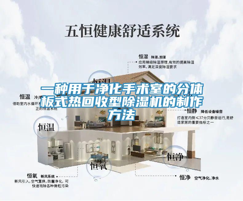 一种用于净化手术室的分体板式热回收型辣椒视频APP下载并安装的制作方法
