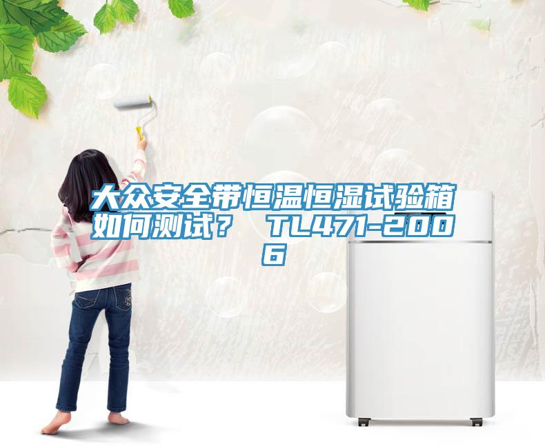大众安全带恒温恒湿试验箱如何测试？ TL471-2006