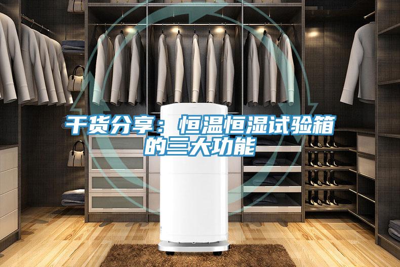 干货分享：恒温恒湿试验箱的三大功能