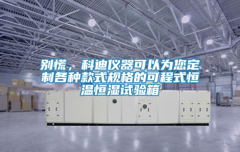 别慌，科迪仪器可以为您定制各种款式规格的可程式恒温恒湿试验箱