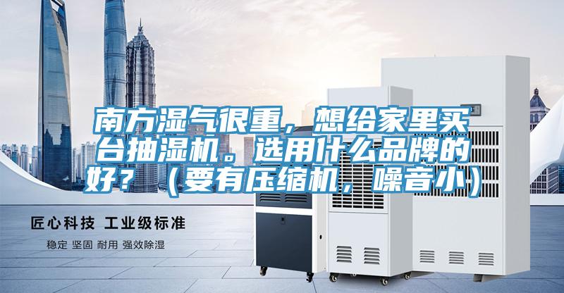 南方湿气很重，想给家里买台抽湿机。选用什么品牌的好？（要有压缩机，噪音小）