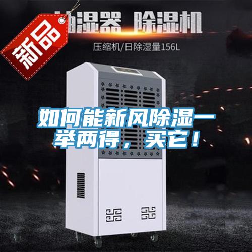 如何能新风除湿一举两得，买它！