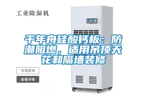 千年舟硅酸钙板：防潮阻燃，适用吊顶天花和隔墙装修