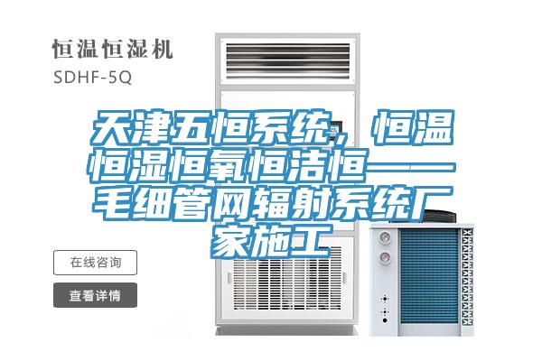 天津五恒系统，恒温恒湿恒氧恒洁恒——毛细管网辐射系统厂家施工