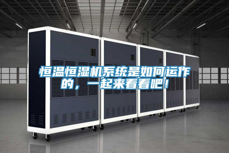 恒温恒湿机系统是如何运作的，一起来看看吧！