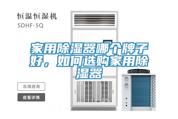 家用除湿器哪个牌子好，如何选购家用除湿器