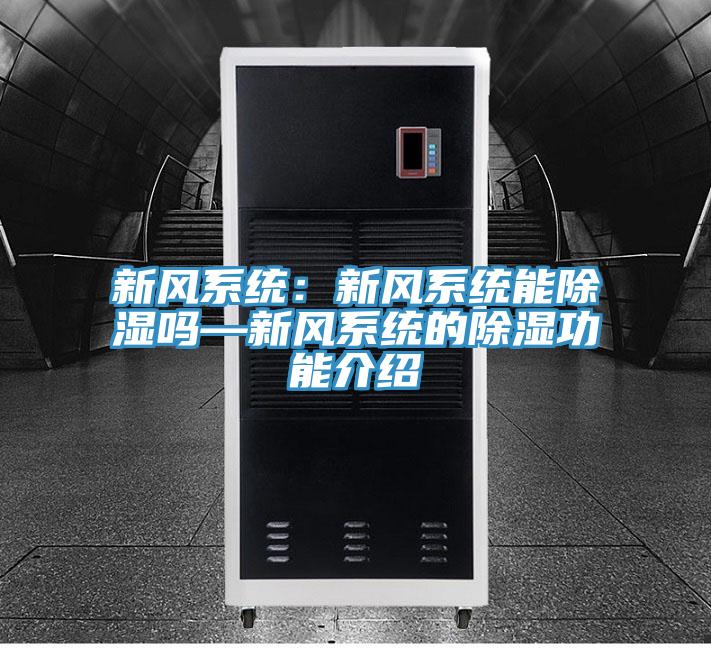 新风系统：新风系统能除湿吗—新风系统的除湿功能介绍
