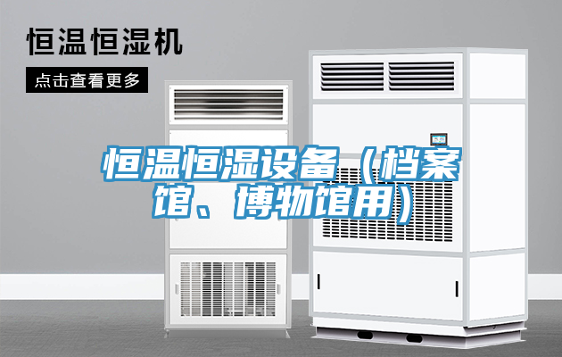 恒温恒湿设备（档案馆、博物馆用）