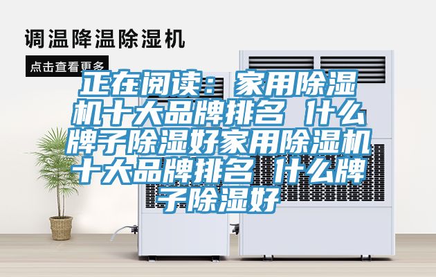 正在阅读：家用辣椒视频APP下载并安装十大品牌排名 什么牌子除湿好家用辣椒视频APP下载并安装十大品牌排名 什么牌子除湿好