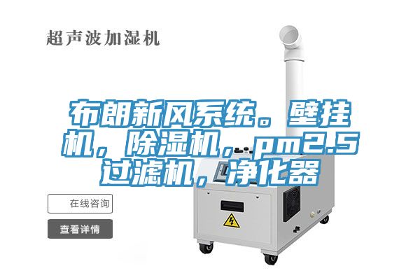 布朗新风系统。壁挂机，辣椒视频APP下载并安装，pm2.5过滤机，净化器