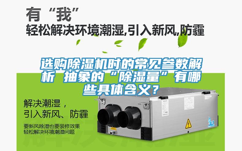 选购辣椒视频APP下载并安装时的常见参数解析 抽象的“除湿量”有哪些具体含义？