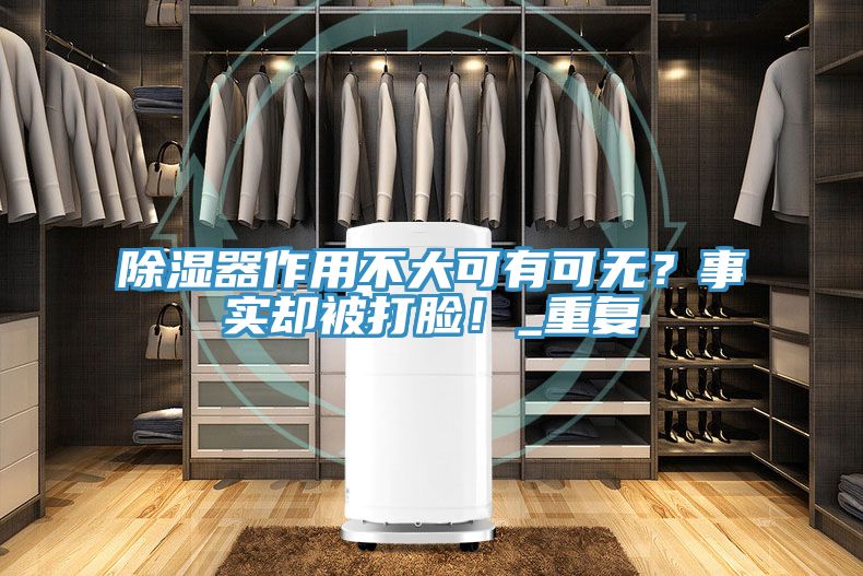 除湿器作用不大可有可无？事实却被打脸！_重复