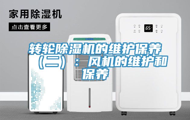 转轮辣椒视频APP下载并安装的维护保养（二）：风机的维护和保养
